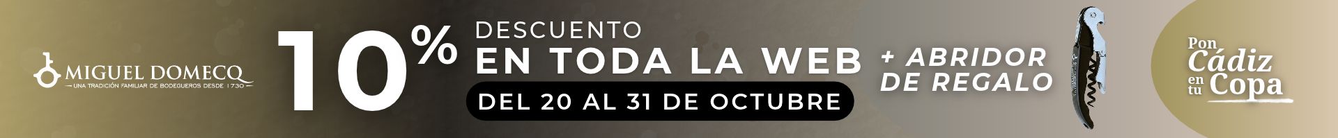 descuento octubre domecq abridor regalo pc